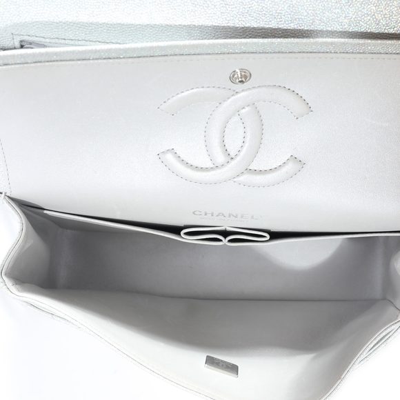 Chanel 21K Glitter Caviar Medium Classic Double Flap Bag - Picture 7 of 7